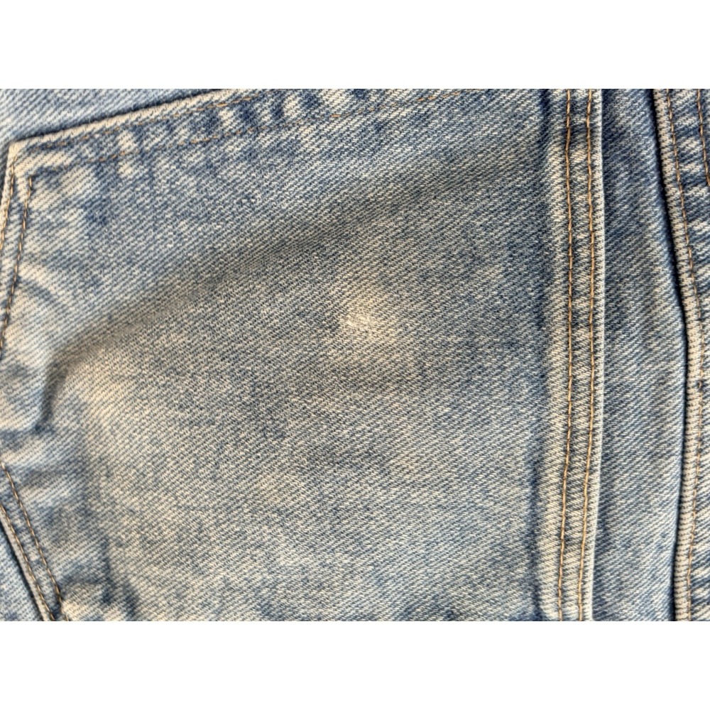 Vintage Wrangler Jeans Mens 42x32 Denim Relaxed Fit Workwear Grunge Light Wash - Picture 8 of 10